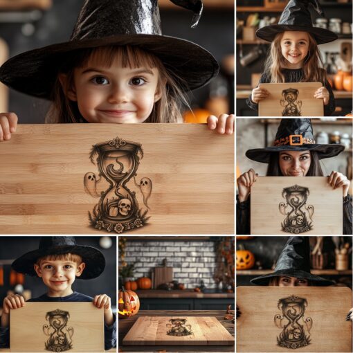 Set per salumi di Halloween, Incisioni laser spettrali, Decorazioni festive - immagine 6