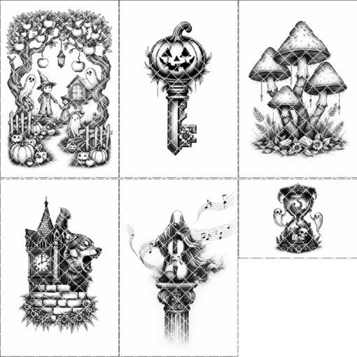 Set per salumi di Halloween, Incisioni laser spettrali, Decorazioni festive - immagine 7