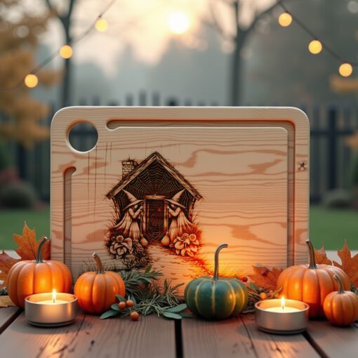 Tagliere di salumi di Halloween, design Doppie Streghe, vassoio di formaggi spettrale per intrattenere - immagine 5