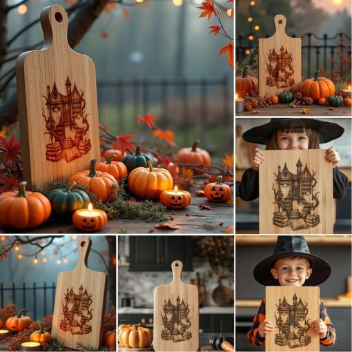 Halloween Charcuterie Engraving Designs, Laser Files for Glowforge,