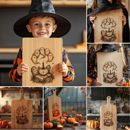 Halloween Charcuterie Engraving Designs, Laser Files for Glowforge,
