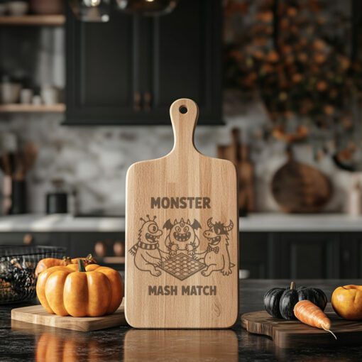 Halloween Charcuterie Engraving File, Monsters Board Game Party