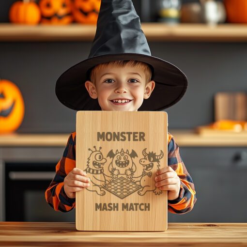 Halloween Charcuterie Engraving File, Monsters Board Game Party