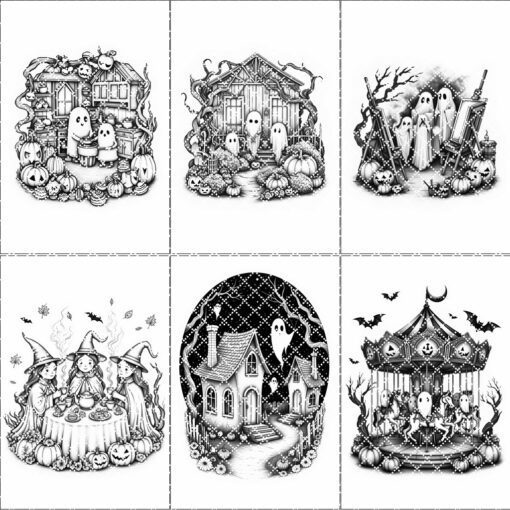 Halloween Engraving Bundle, Spooky Charcuterie Board Laser Designs,