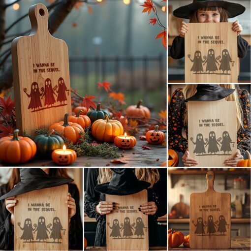 Halloween Engraving Files, Funny Charcuterie Board Designs, Spooky