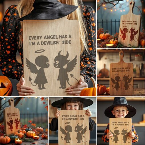 Halloween Engraving Files, Funny Charcuterie Board Designs, Spooky