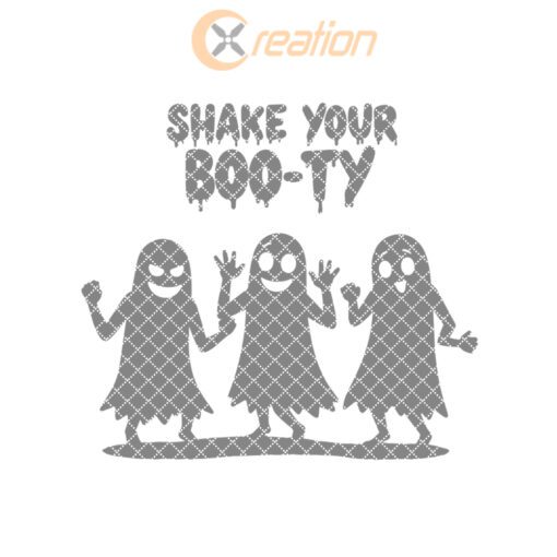 Halloween Ghost Engraving File, Dancing Ghosts Design for