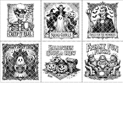 Halloween Laser Engraving File Bundle, Funny Spooky Charcuterie