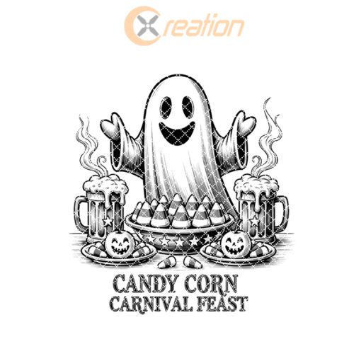 Halloween Laser Engraving File, Charcuterie Board, Candy Corn