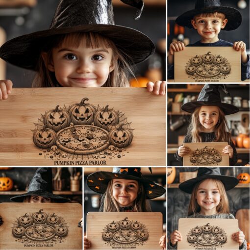 Halloween Laser Engraving File for Charcuterie Board, 6