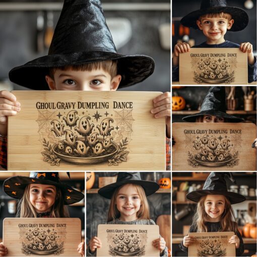 Halloween Laser Engraving File, Funny Charcuterie Board Designs,