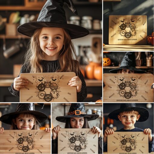 Halloween Laser Engraving File, Funny Charcuterie Board Designs,