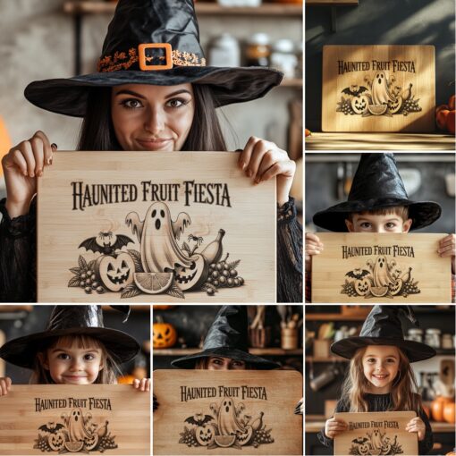 Halloween Laser Engraving File, Funny Charcuterie Board Designs,