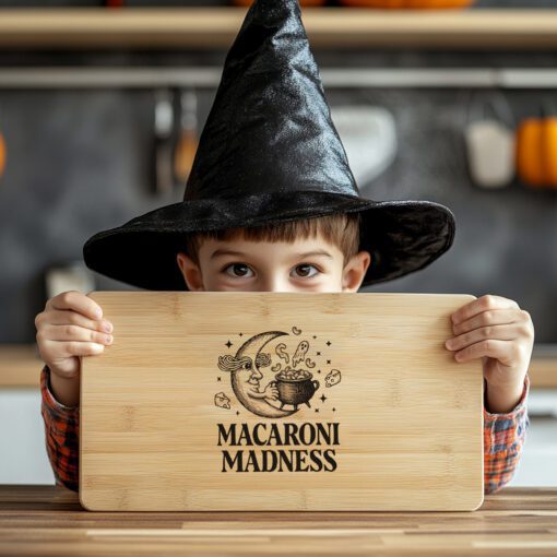 Halloween Laser Engraving File, Spooky Charcuterie Board, Moonlit