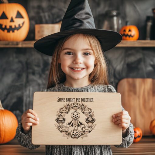 Halloween Pumpkin Charcuterie Board Laser Engraving File, Spooky