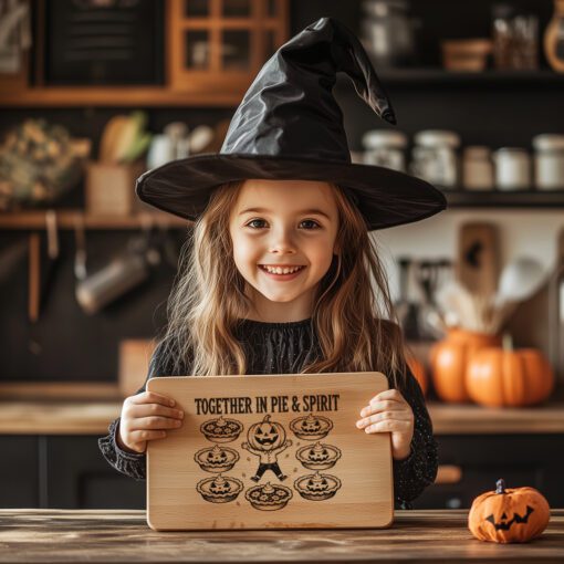 Halloween Pumpkin Charcuterie Board Laser Engraving File, Spooky