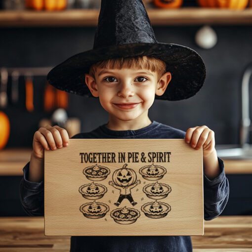 Halloween Pumpkin Charcuterie Board Laser Engraving File, Spooky