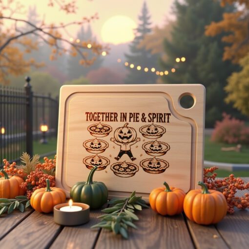 Halloween Pumpkin Charcuterie Board Laser Engraving File, Spooky