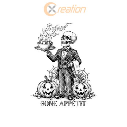 Halloween Skeleton Waiter Laser Engraving File, Spooky Charcuterie