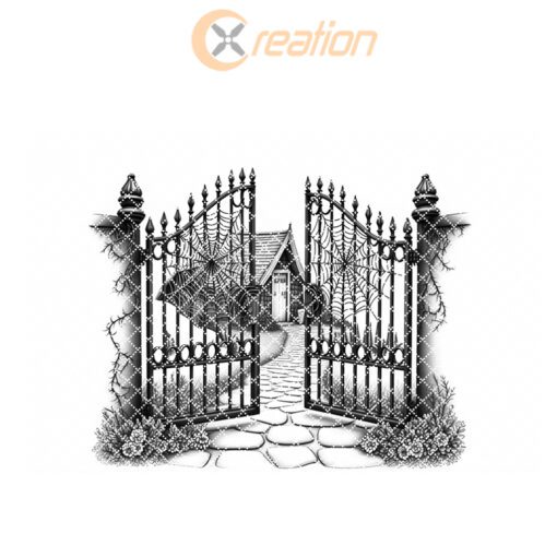 Halloween Spider Web Charcuterie Board, Gothic Garden Gate