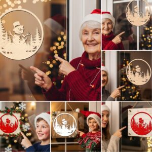 Christmas Door Hanger Bundle, 6 Festive Laser Files