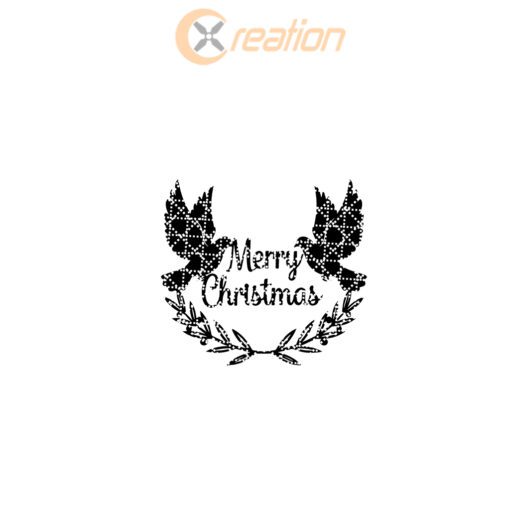 Christmas Door Hanger Sign, Merry Christmas Peace Dove