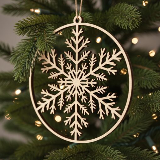 Paquete de adornos láser navideños, 8 archivos festivos para decoración navideña, manualidades Glowforge - Imagen 2