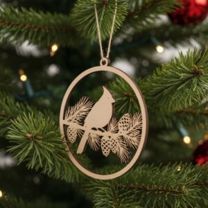 Christmas Ornament Laser File Bundle, 8 Festive Decor