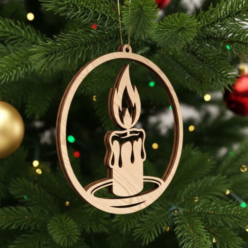 Christmas Ornaments Bundle, Laser Files for Holiday Decor,