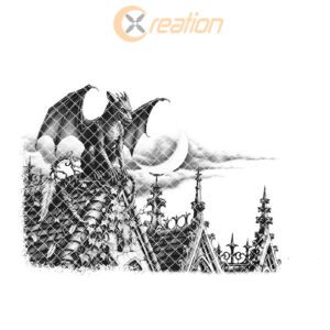 Gothic Gargoyle Halloween Laser Engraving File, Charcuterie Board