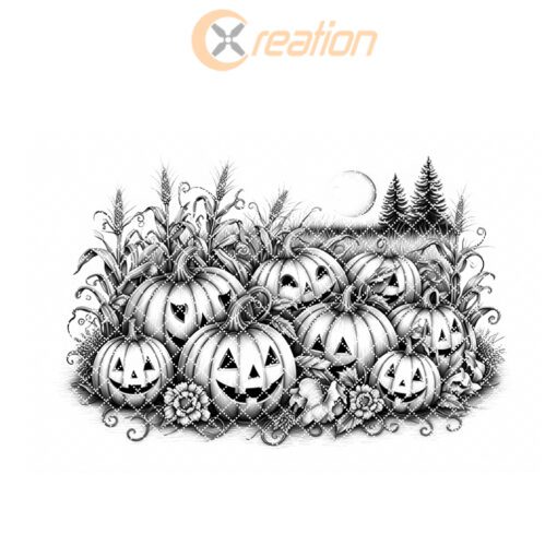 Halloween Charcuterie Board Laser Engraving File, Pumpkin Patch