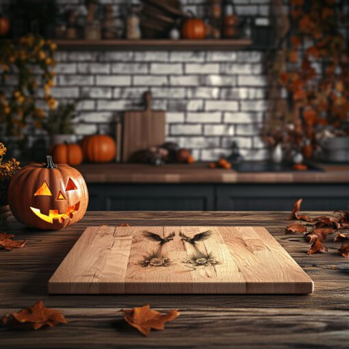 Archivo láser para tabla de charcutería de Halloween, tabla de quesos de brujas, regalo de decoración espeluznante - Imagen 3