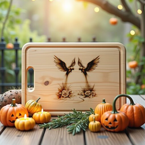 Archivo láser para tabla de charcutería de Halloween, tabla de quesos de brujas, regalo de decoración espeluznante - Imagen 4