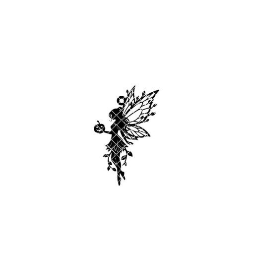 Halloween Fairy Pumpkin Ornament Laser File, Spooky Silhouette