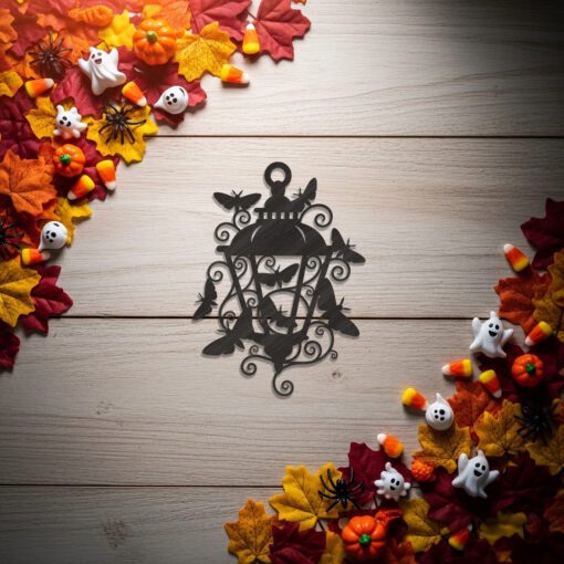 Halloween Lantern Laser File, Spooky Moth Ornament for