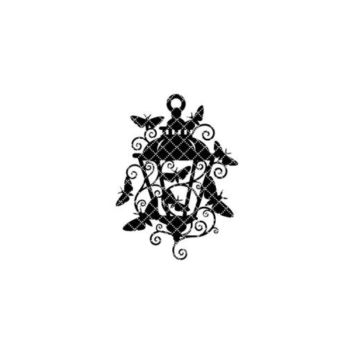Halloween Lantern Laser File, Spooky Moth Ornament for