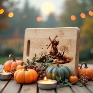 Halloween Laser Engraving File for Charcuterie Board, Spooky