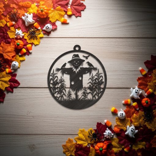 Pacchetto Ornamenti Halloween, 9 File di Design Laser per Creazioni Spettrali in Legno Fai da Te - immagine 4