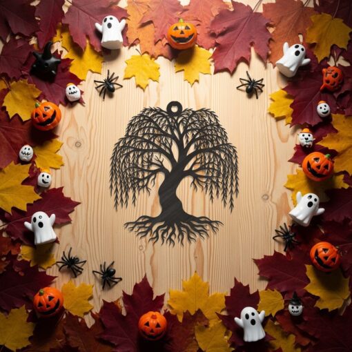 Halloween Ornament Bundle, 9 Spooky Designs for Laser