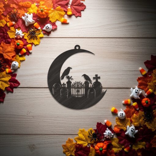 Halloween Ornament Bundle, 9 Spooky Laser Files for