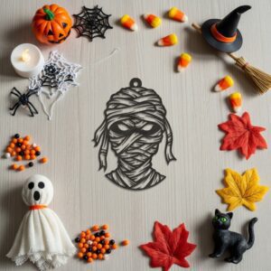 Halloween Ornament Bundle, Laser Craft Files, Spooky Decor