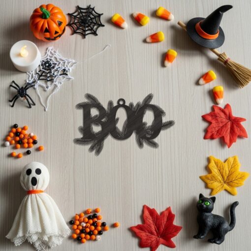 Halloween Ornament Bundle, Laser Cut Files, 9 Unique