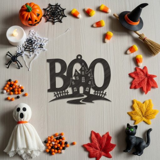 Halloween Ornament Bundle, Spooky Laser Designs for Glowforge,