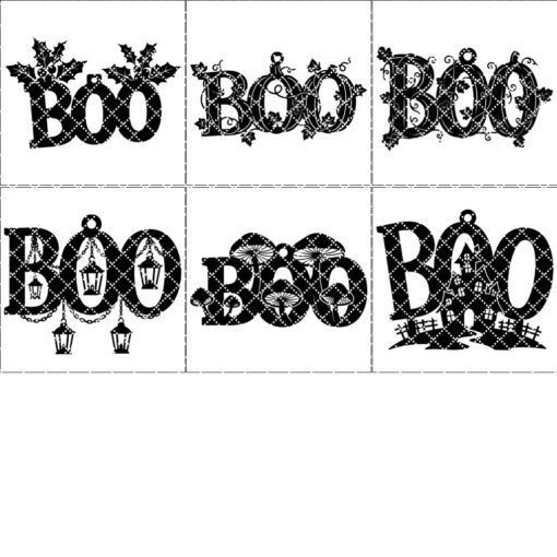 Halloween Ornament Bundle, Spooky Laser Designs for Tree