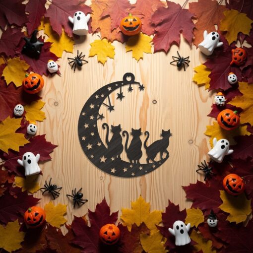 Halloween Ornament Bundle, Spooky Laser Files for DIY