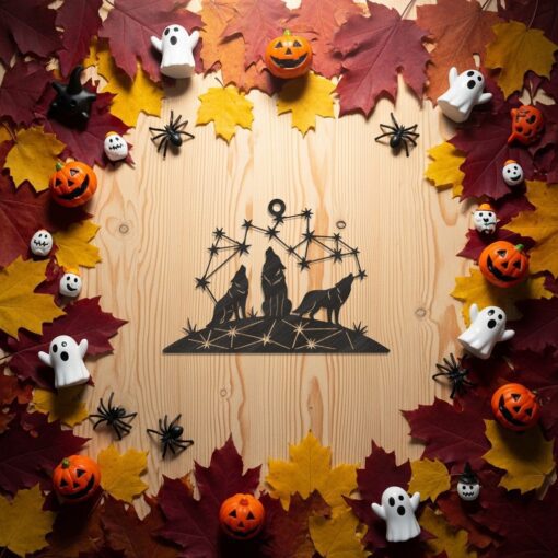 Halloween Ornament Bundle, Spooky Laser Files for DIY