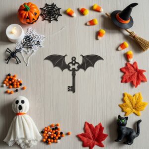 Halloween Ornaments Bundle, Spooky Laser Decor, Set of