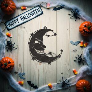 Halloween Ornaments Bundle, Spooky Laser Decor, Set of