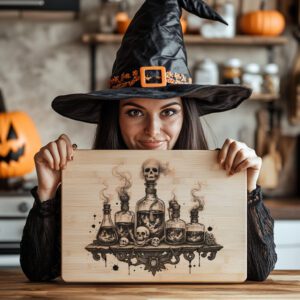 Halloween Potion Vial Laser Engraving File, Spooky Charcuterie