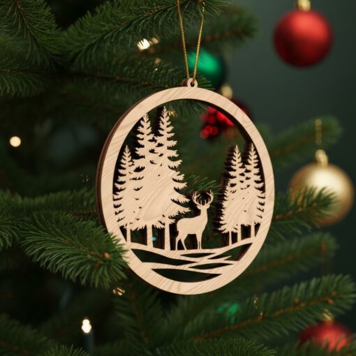 Laser Ornament Bundle, Christmas Tree Decoration Set, Holiday